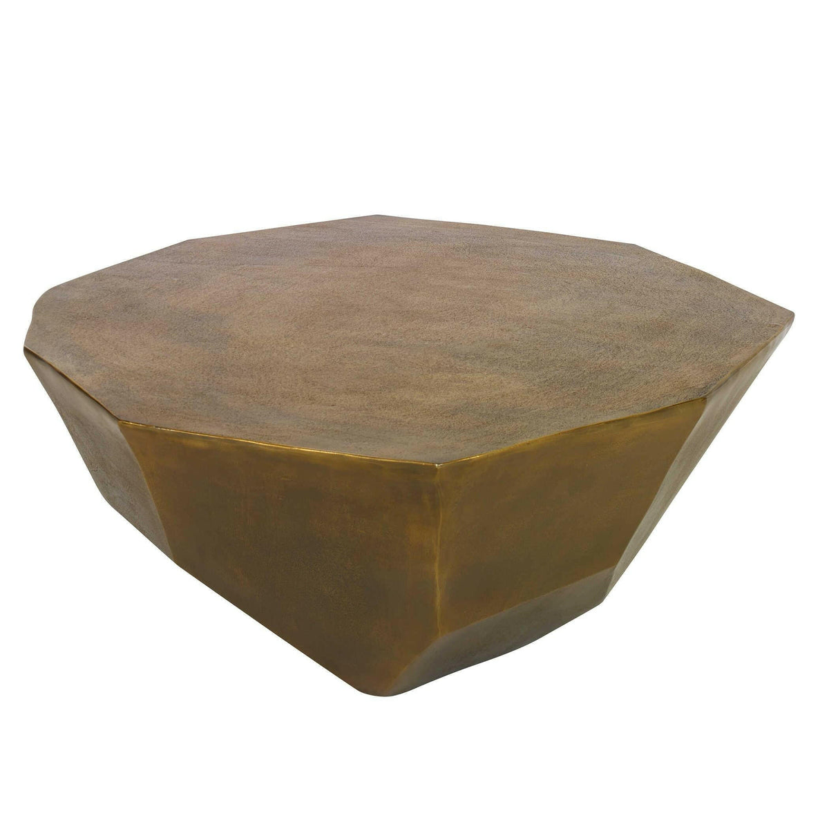 Cathenna Coffee Table - Brass Large.