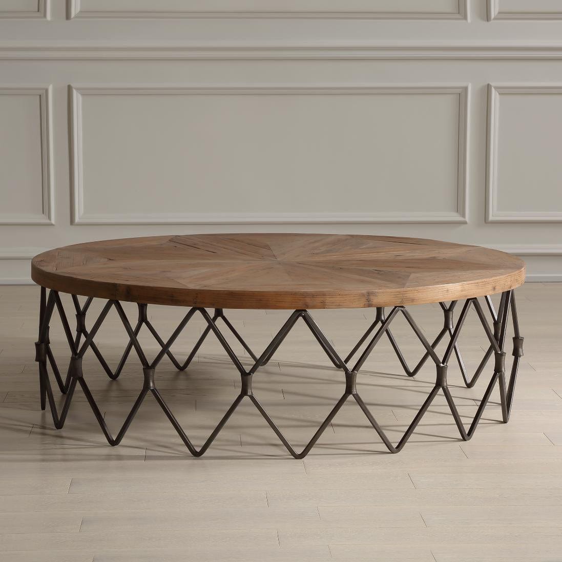 Uttermost Chain Reaction Wooden Coffee Table.
