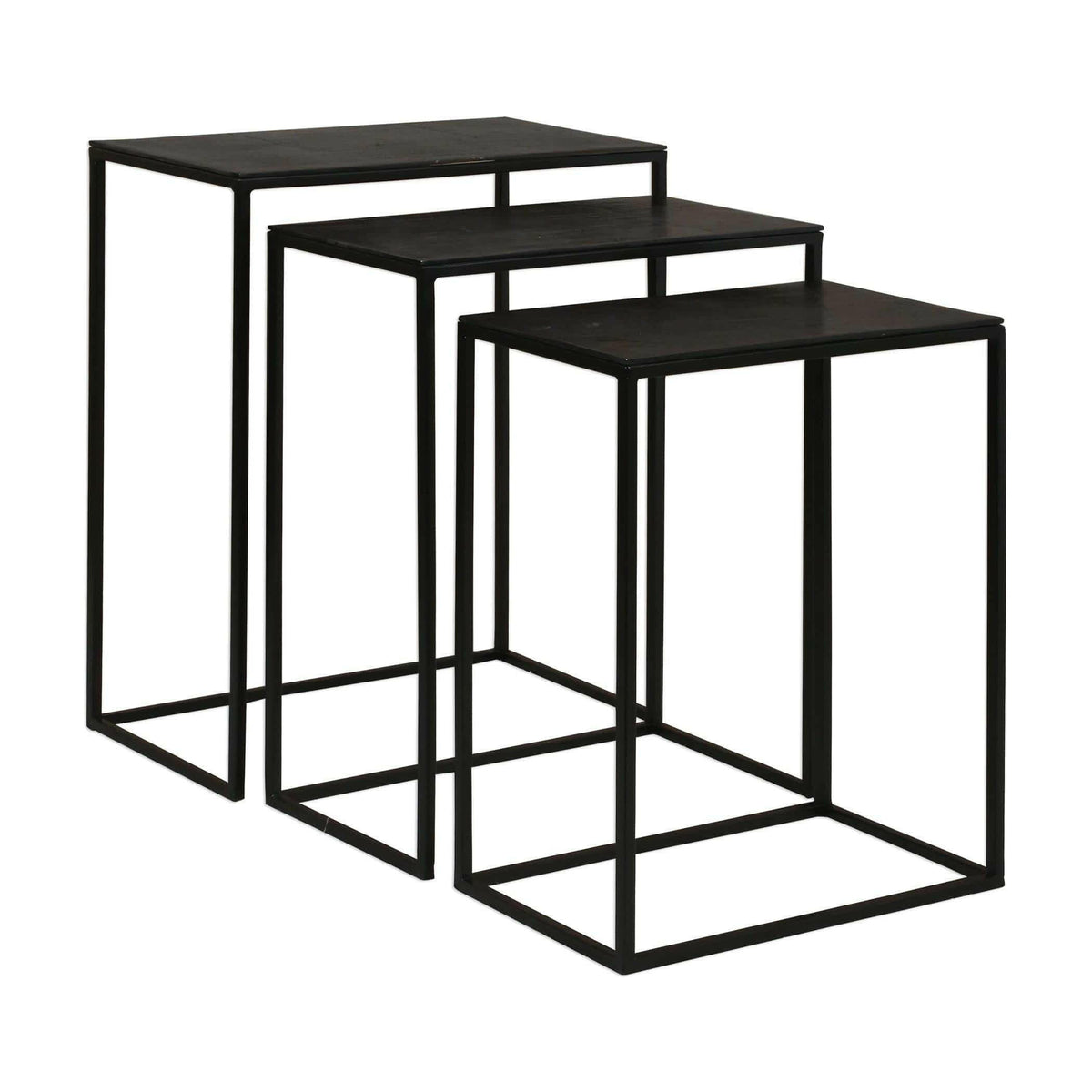 Coreene Iron Nesting Tables S/3.