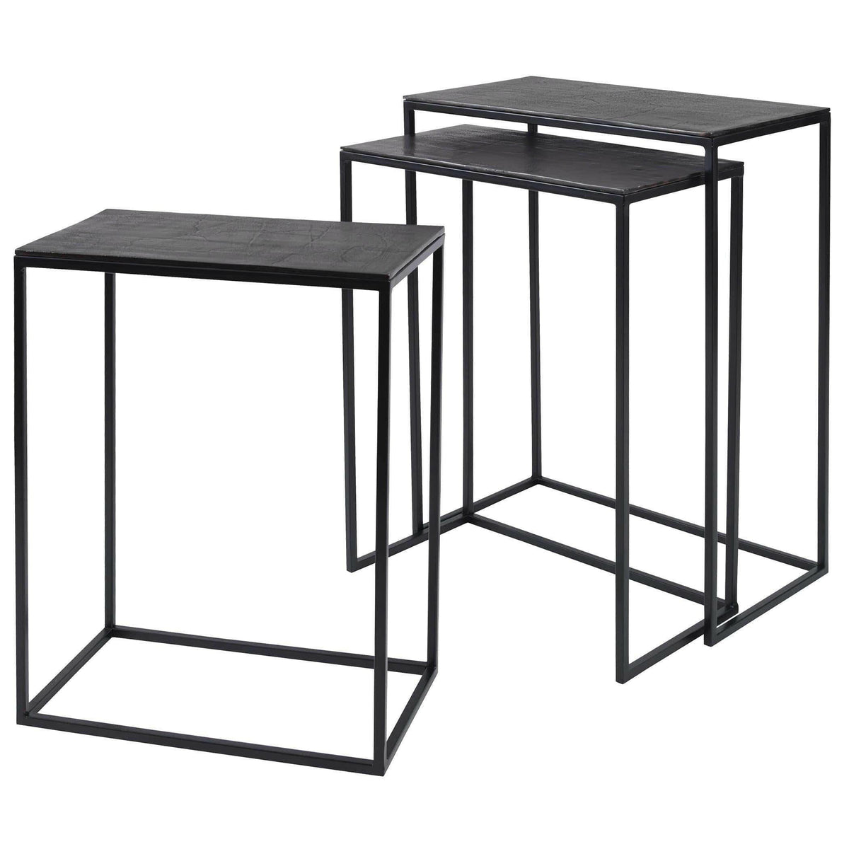 Coreene Iron Nesting Tables S/3.