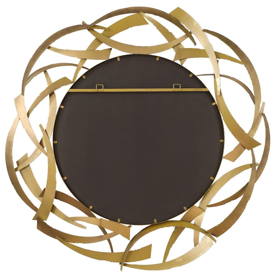Uttermost Cutting Edge Bronze Round Mirror.