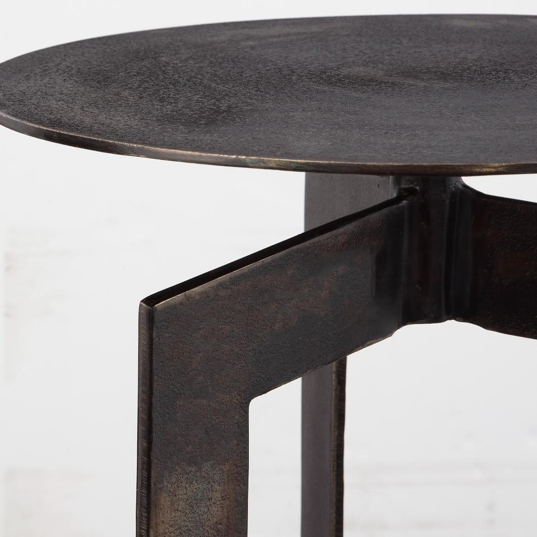 Uttermost Deltoid Gunmetal Accent Table.