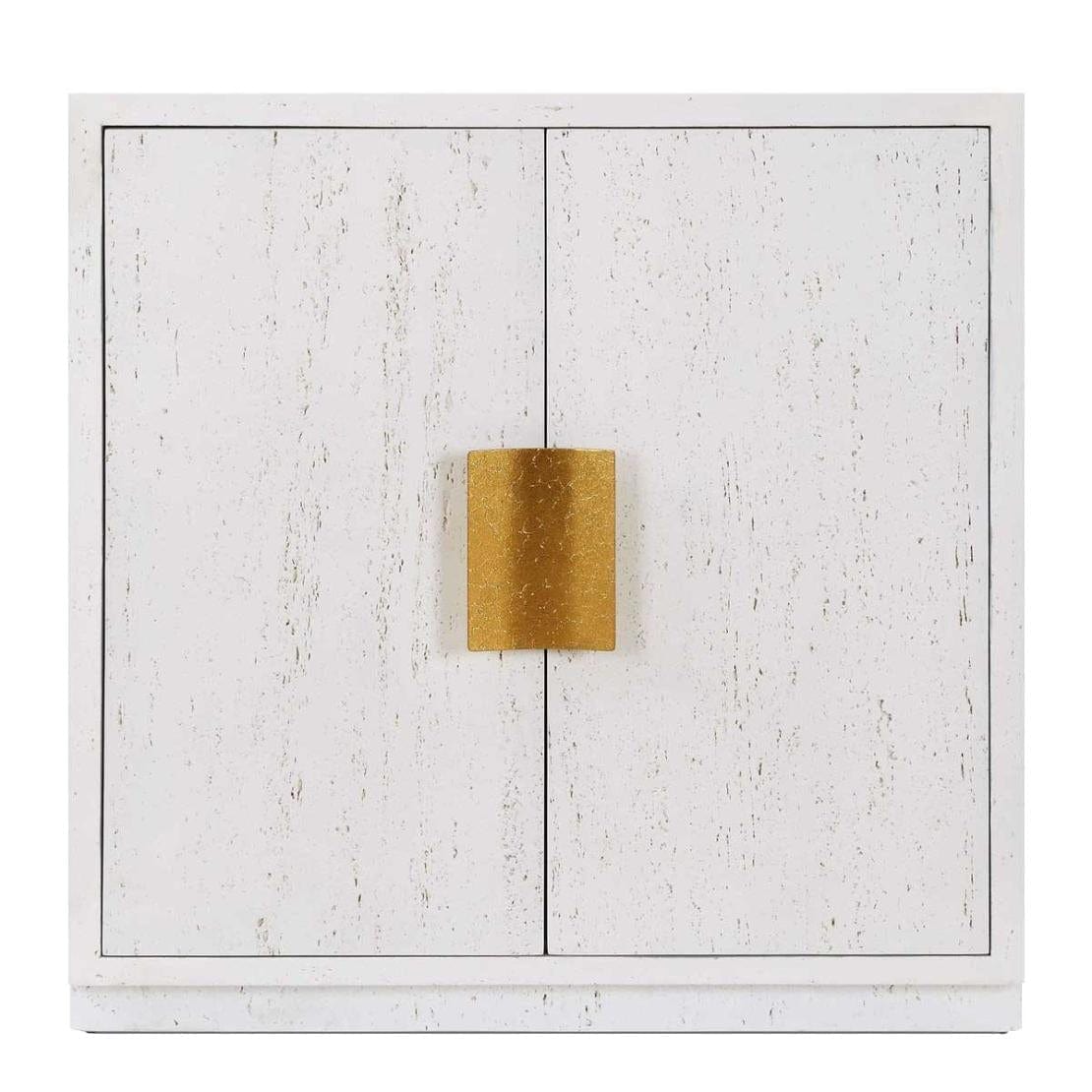 Uttermost Emma 2 Door White Cabinet.