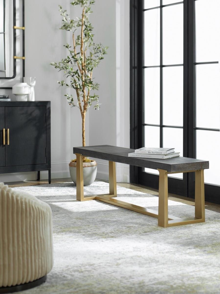 Uttermost Front Range Dark Oak 2 Door Cabinet.