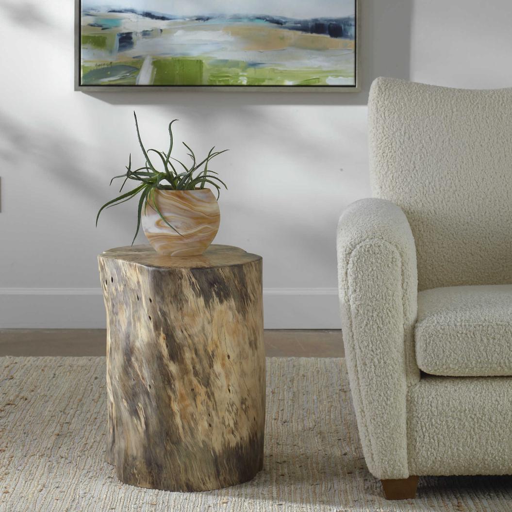 Uttermost Habitat Natural Accent Stool.