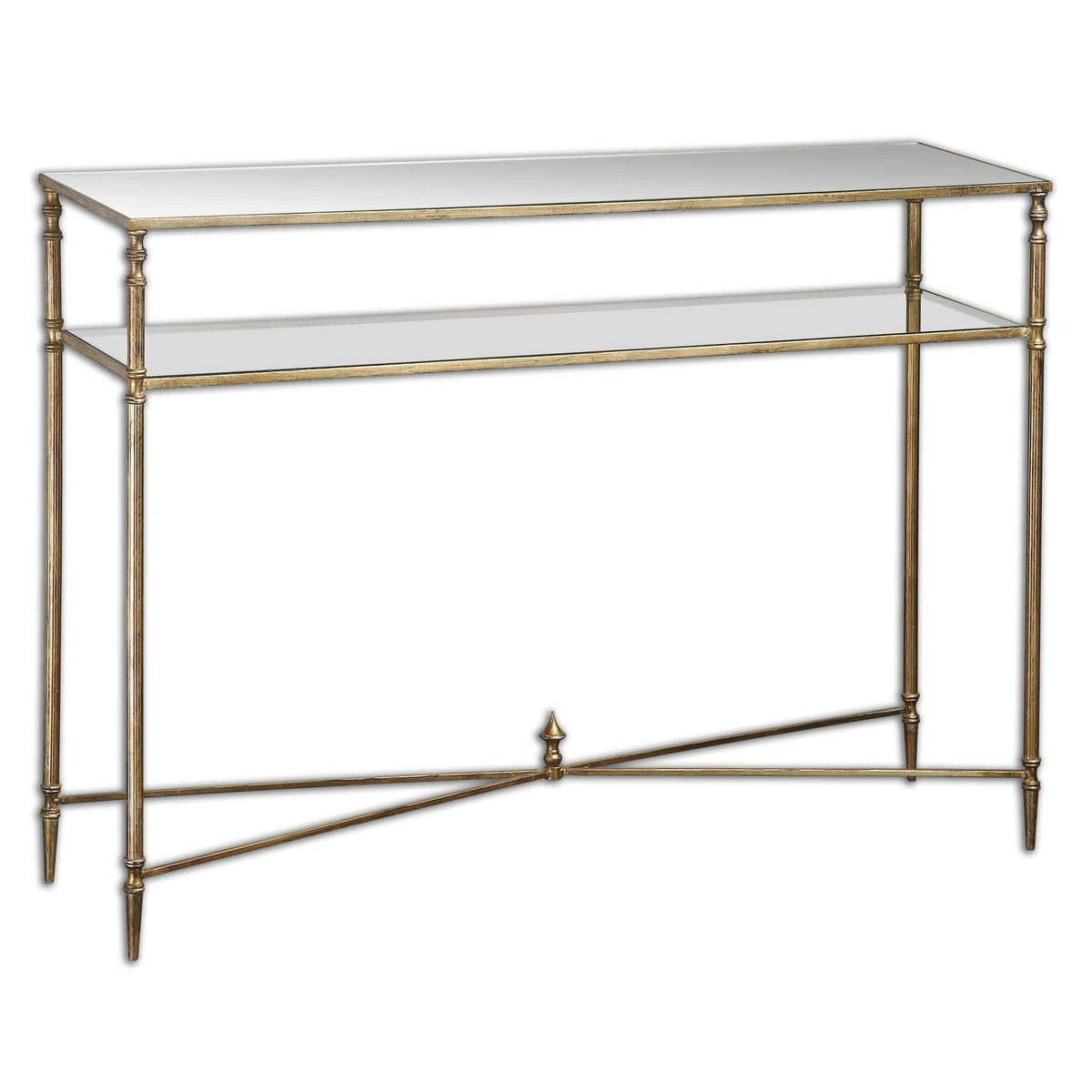 Henzler Mirrored Glass Console Table.