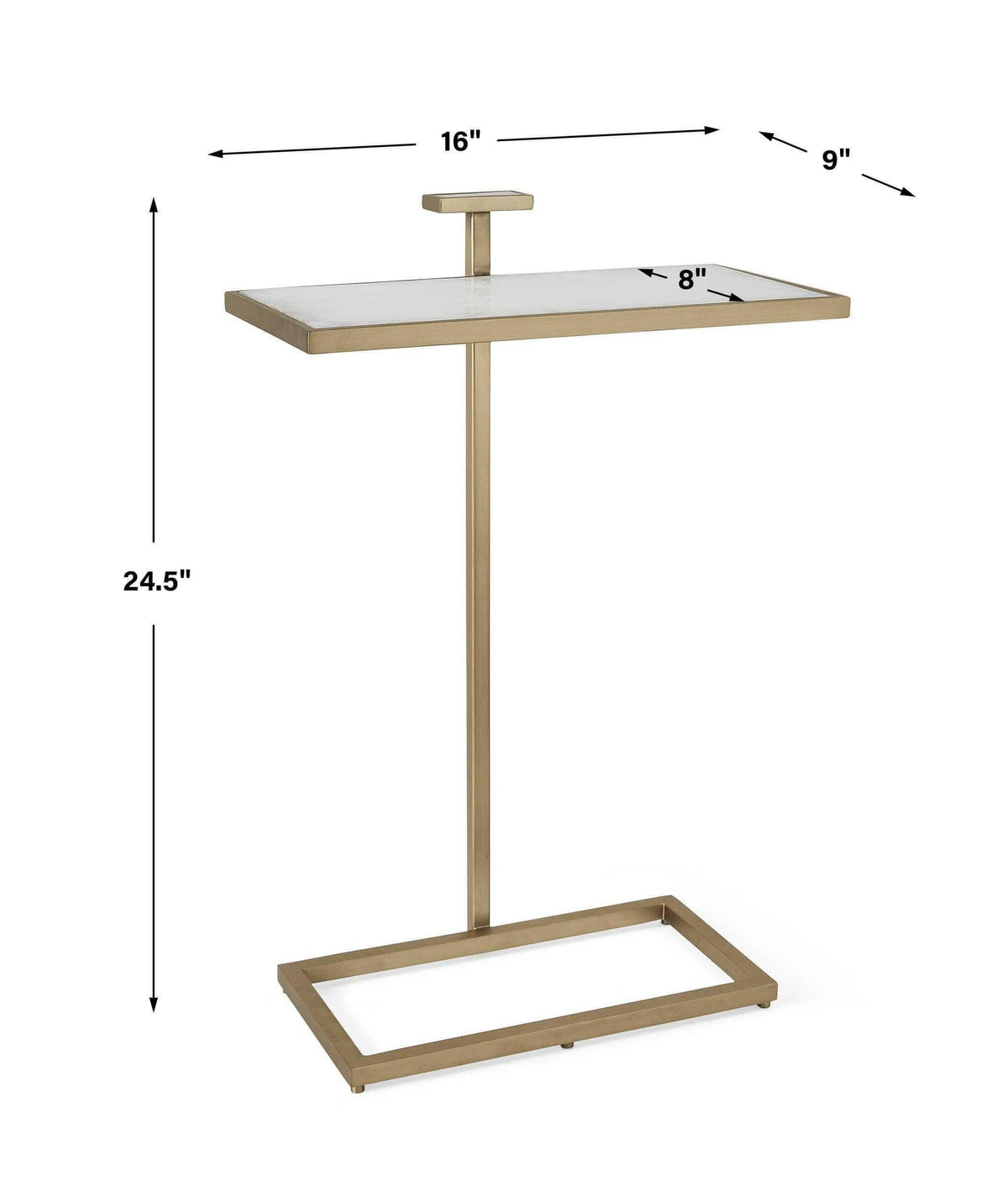 Jewel Pull Up Accent Table - Rectangle.