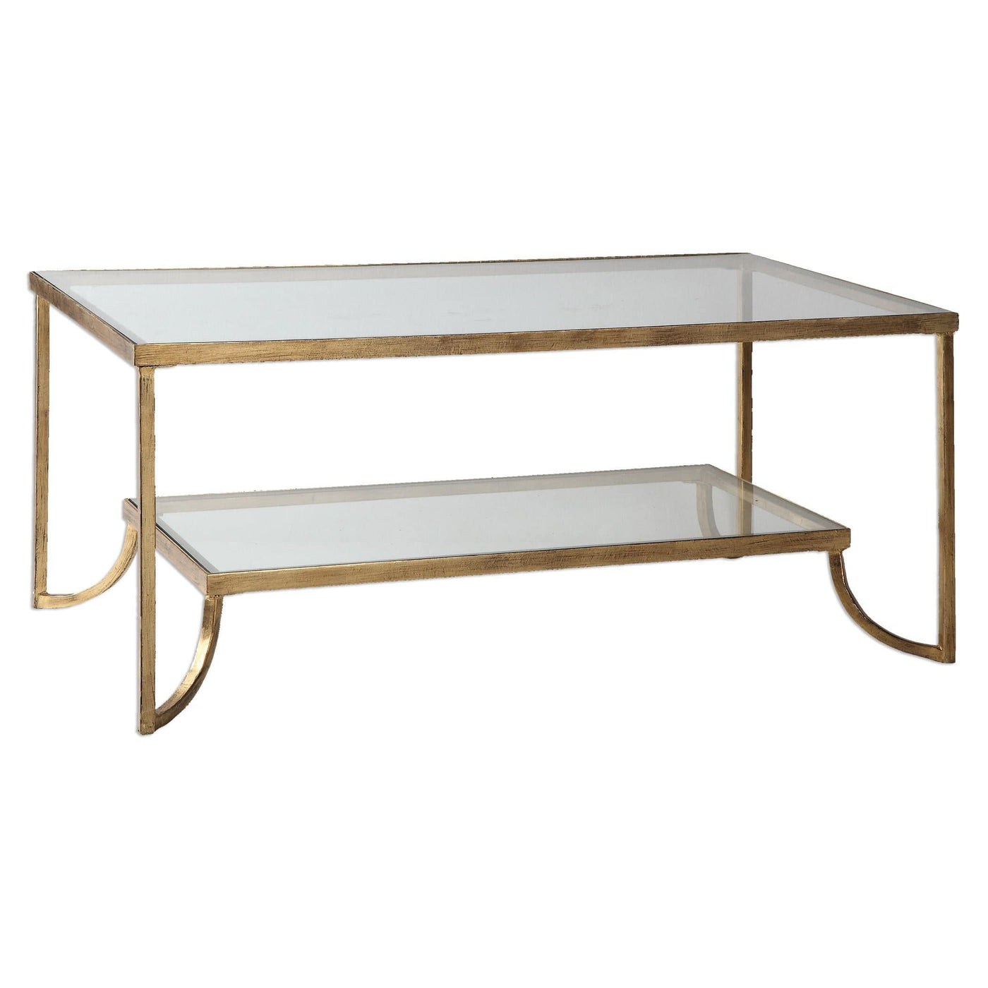 Uttermost Living Uttermost Katina Gold Leaf Coffee Table House of Isabella UK