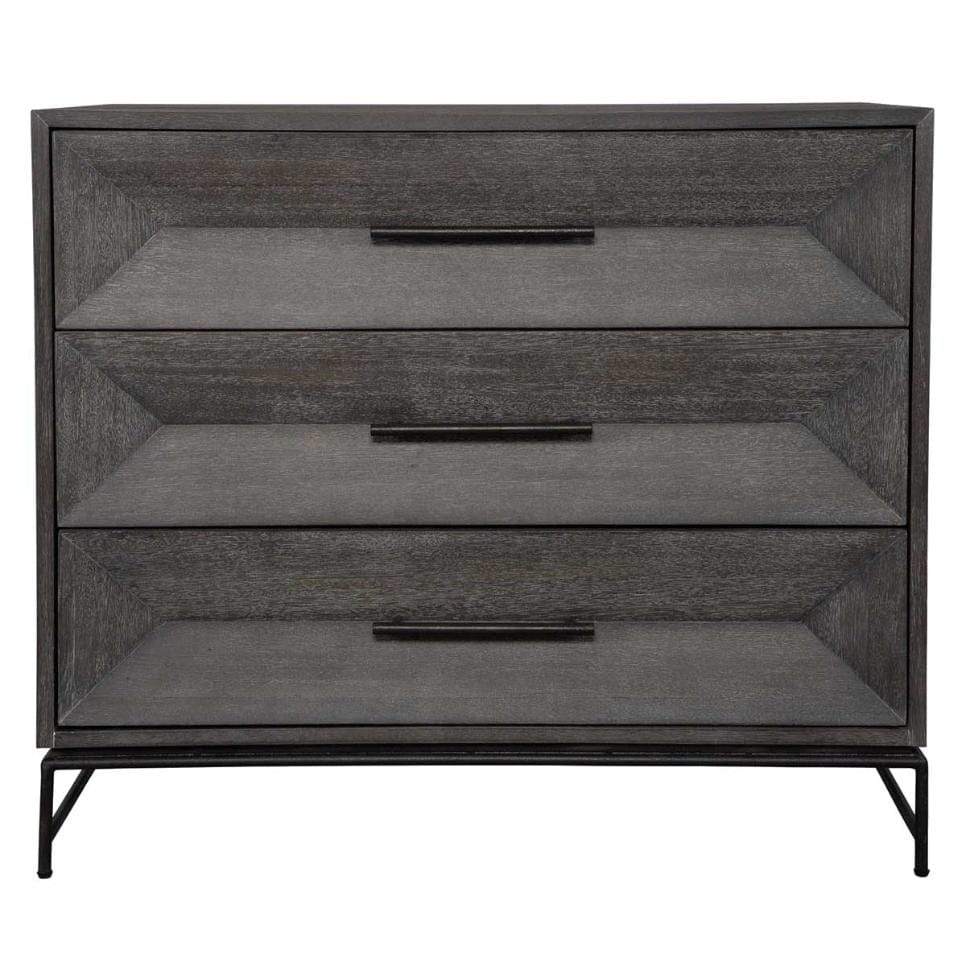 Uttermost Knox Dark Walnut Accent Chest.