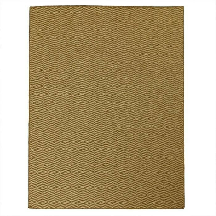 Maize Diamond Rug - Burnt Umber.