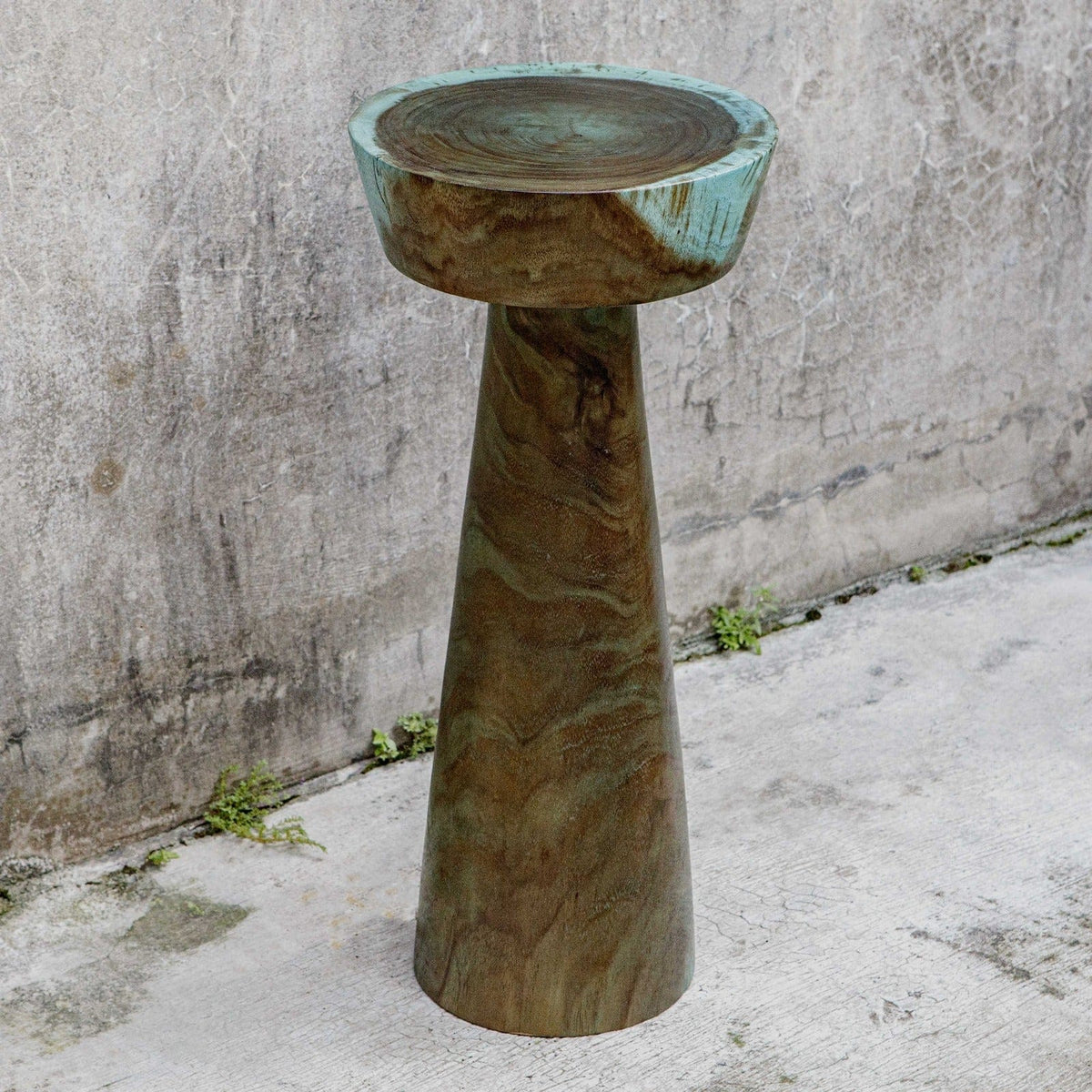 Uttermost Mano Drink Table in Blue-green.