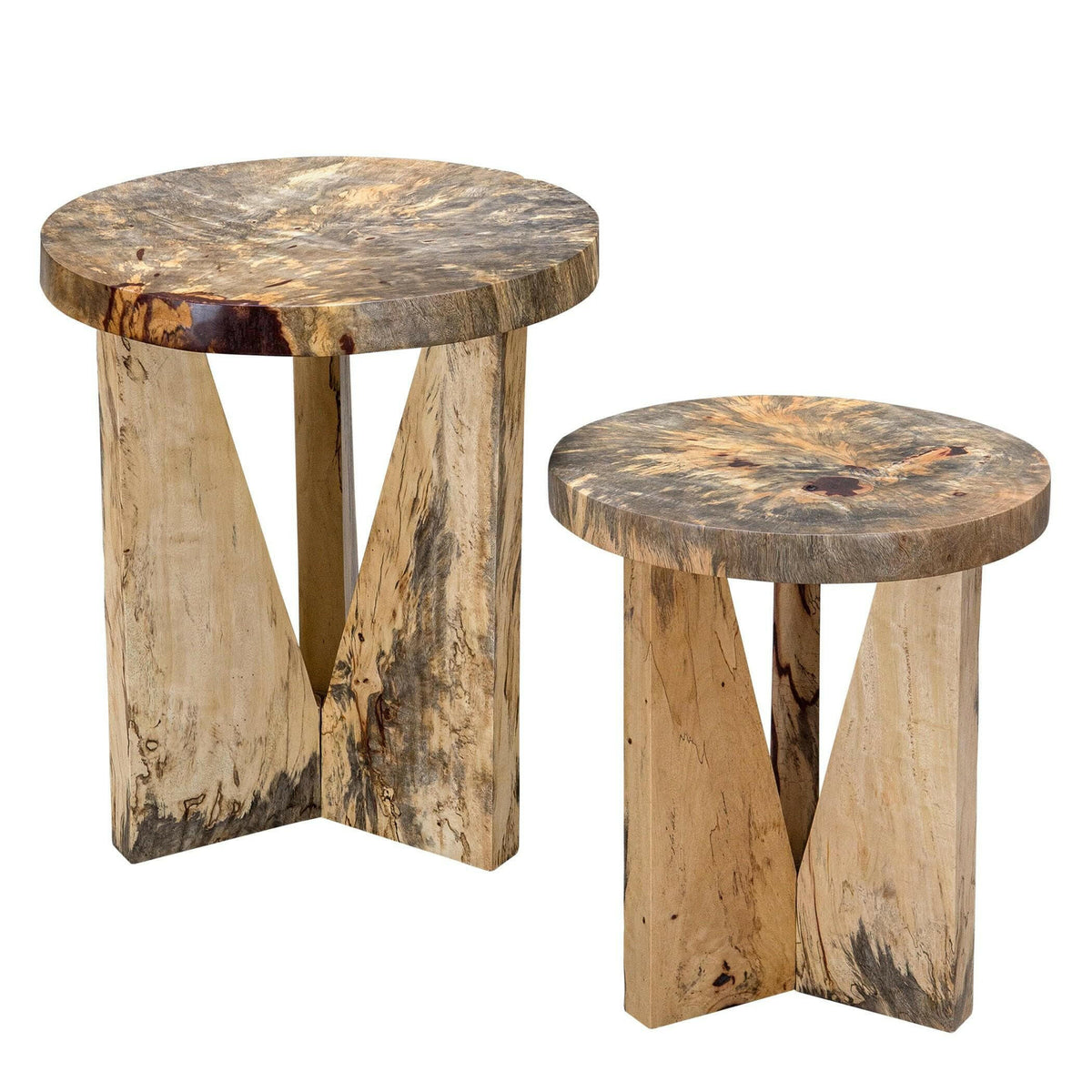 Nadette Natural Nesting Tables, S/2.