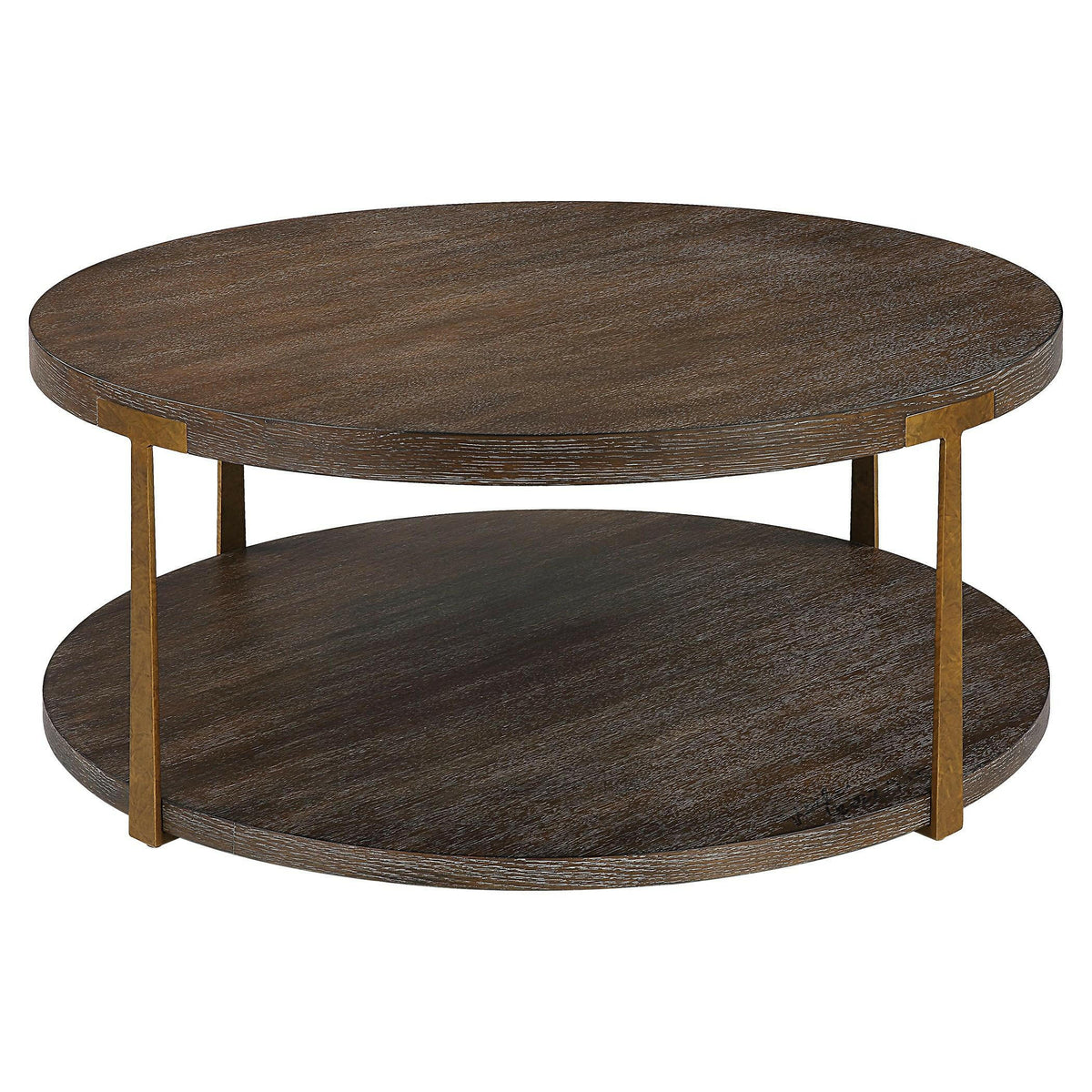 Palisade Round Wood Coffee Table.