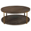 Palisade Round Wood Coffee Table.