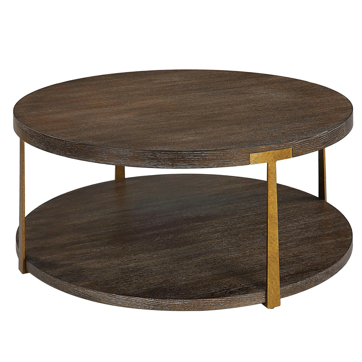 Palisade Round Wood Coffee Table.