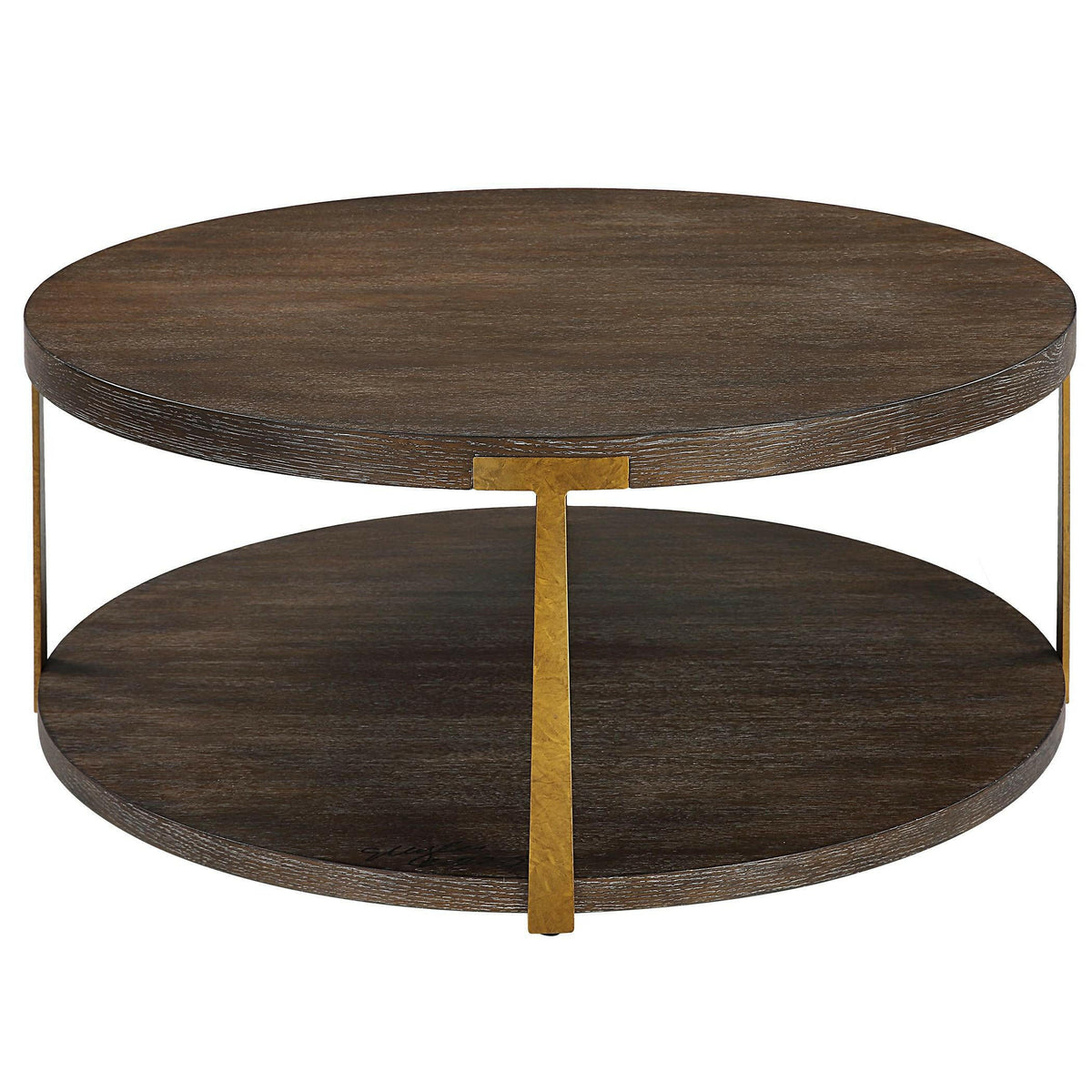 Palisade Round Wood Coffee Table.