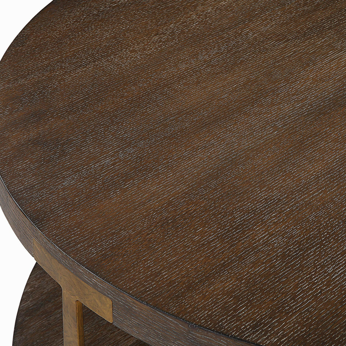 Palisade Round Wood Coffee Table.