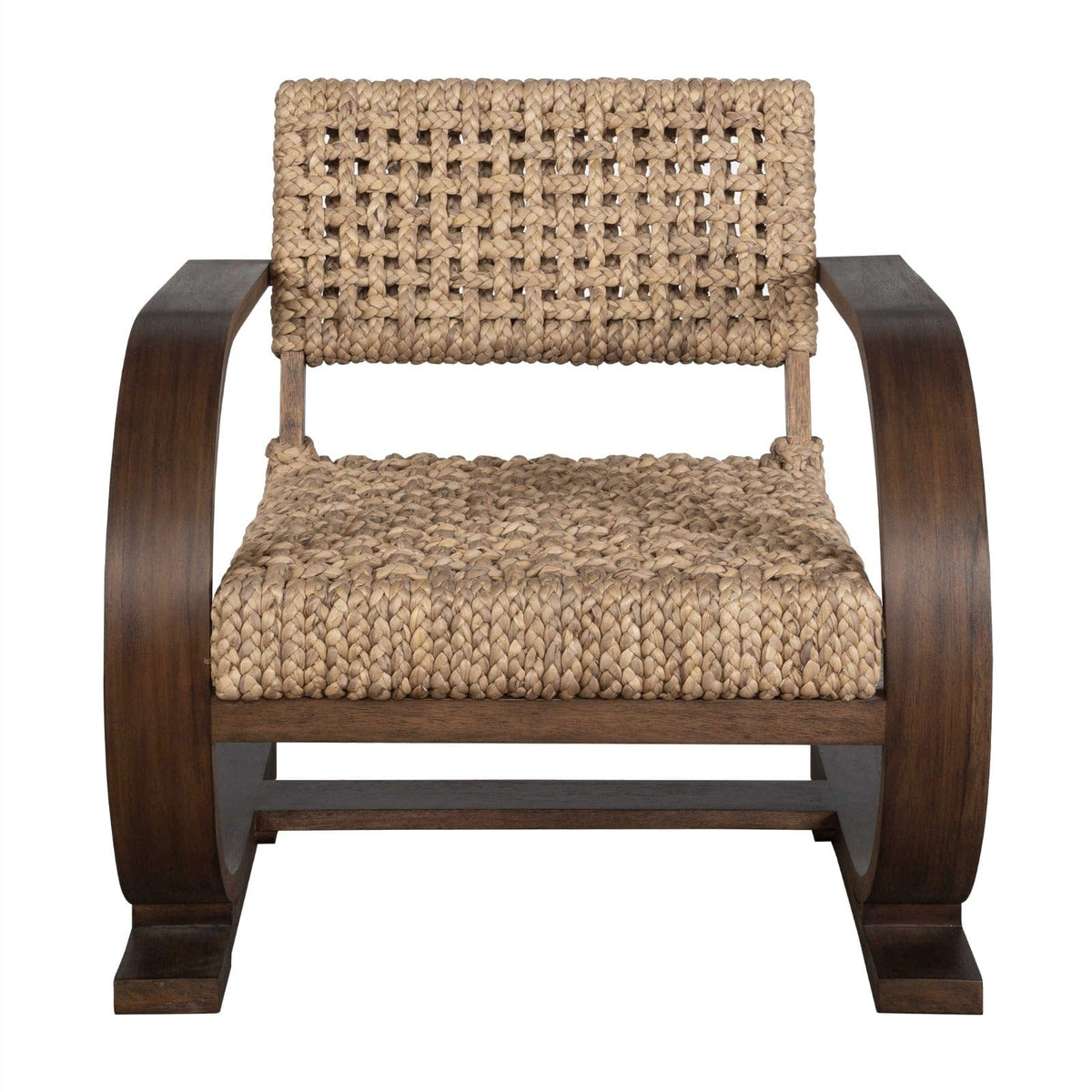 Uttermost Rehema Accent Chair in Walnut.