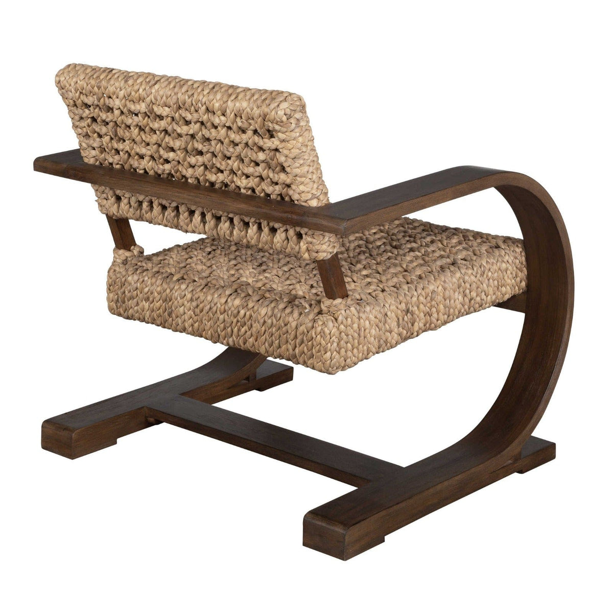 Uttermost Rehema Accent Chair in Walnut.