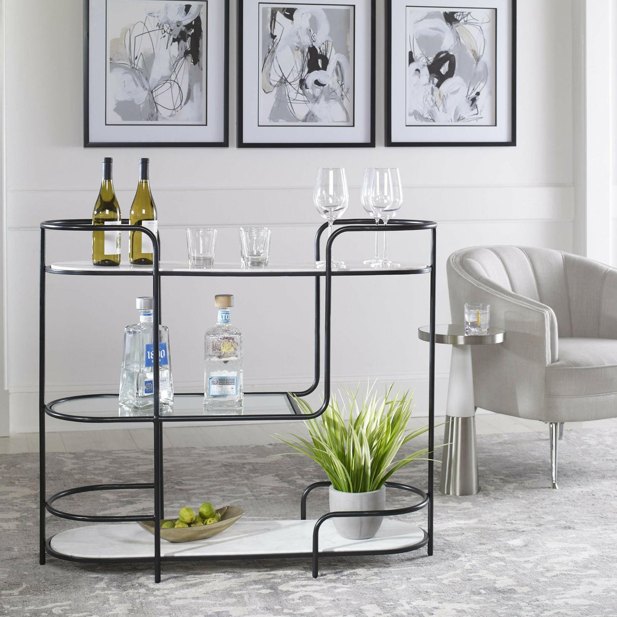 Trolley Bar Console.
