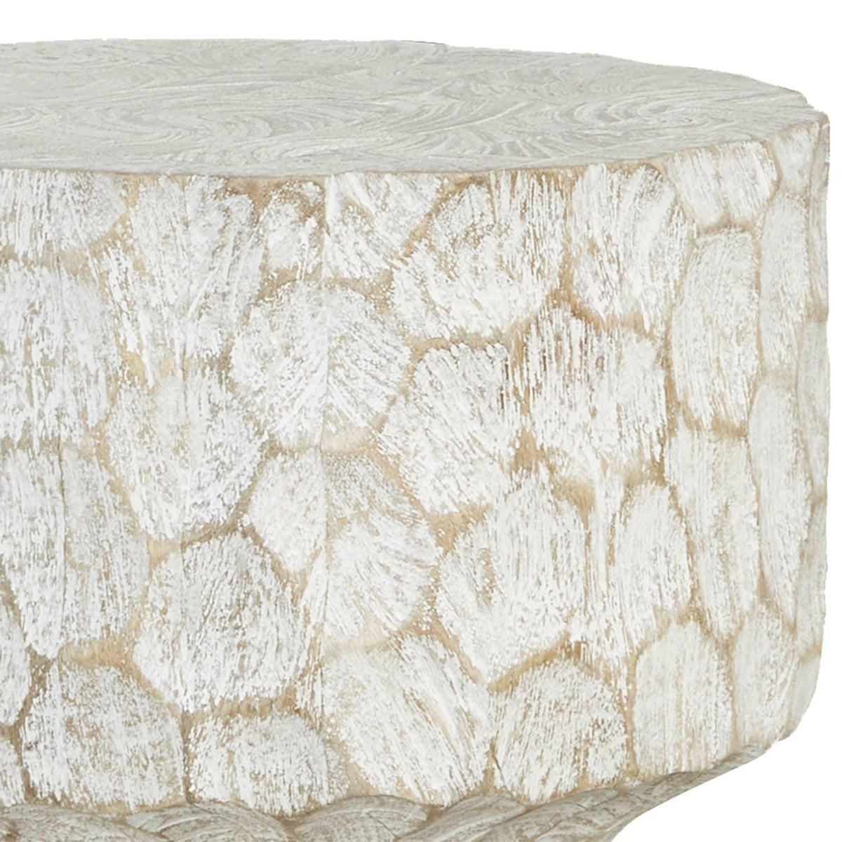 Whittled Accent Table.