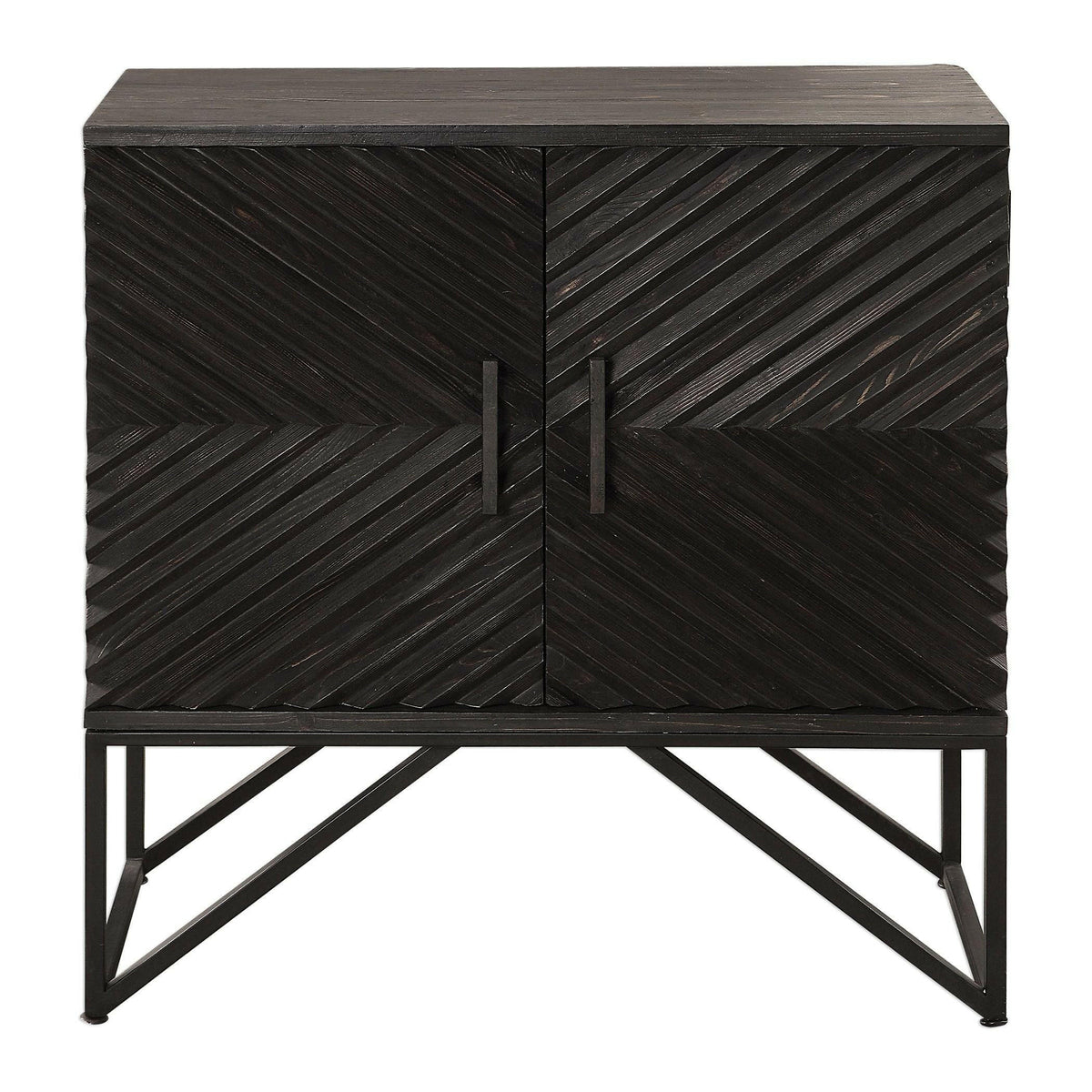 Zadie Ebony Accent Cabinet.