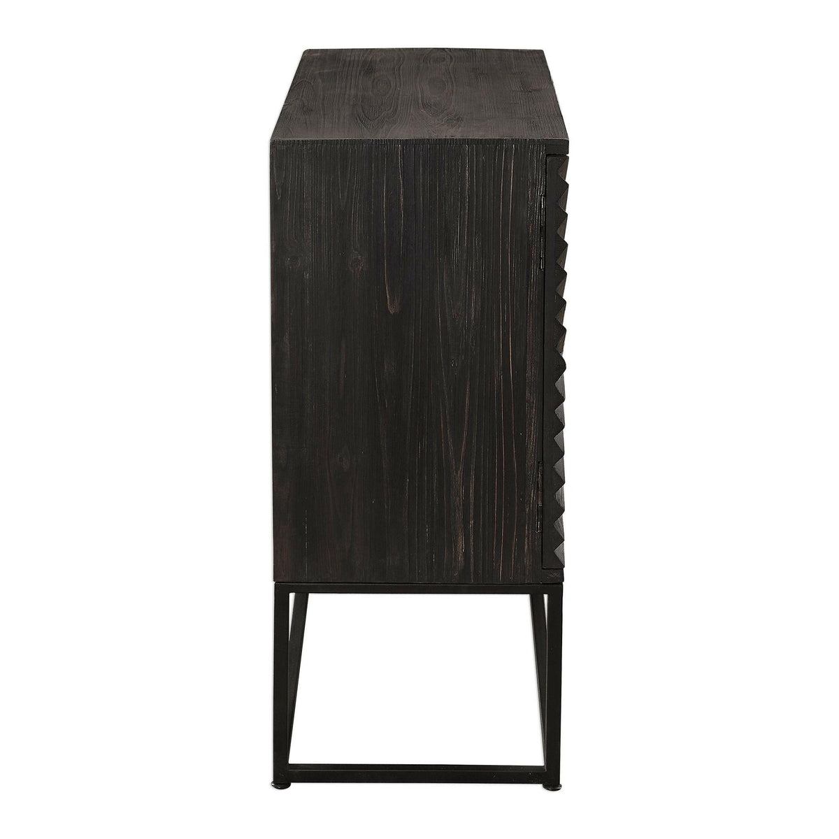 Zadie Ebony Accent Cabinet.