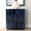 Uttermost Living Valeria 2 Door Glossy Blue Cabinet House of Isabella UK