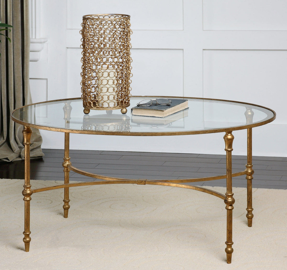 Uttermost Living Vitya Glass Coffee Table House of Isabella UK