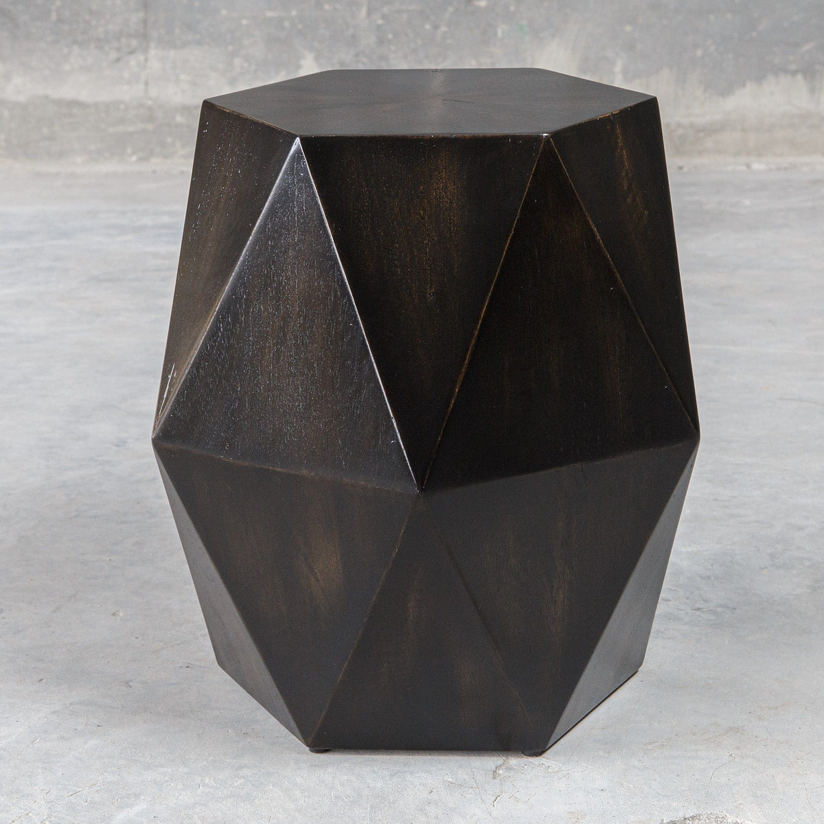 Uttermost Living Volker Black Geometric Accent Table House of Isabella UK