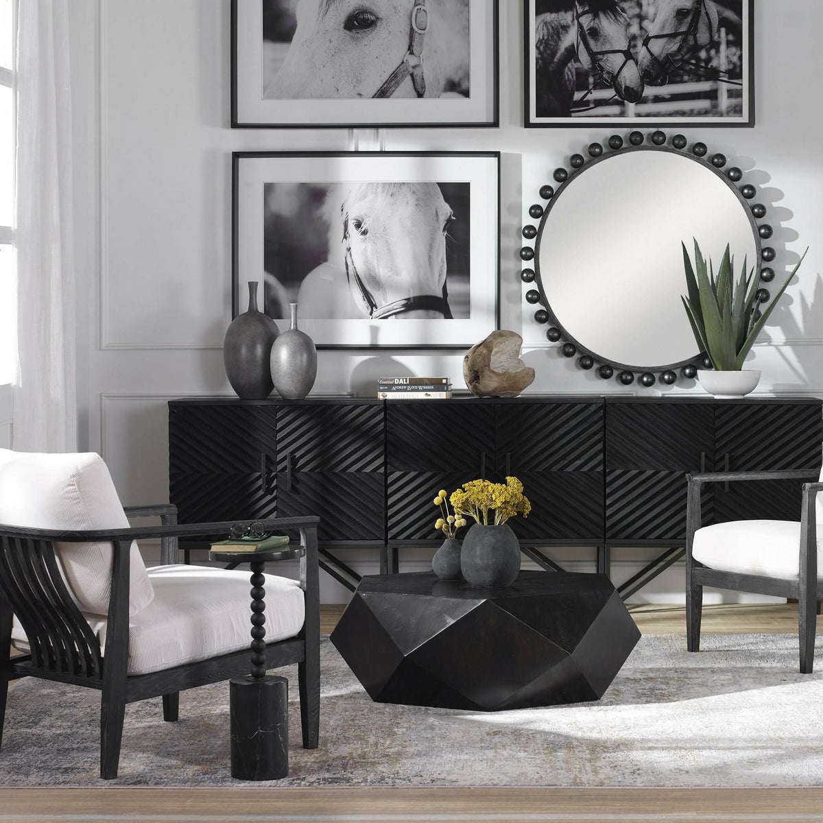 Volker Small Black Coffee Table.