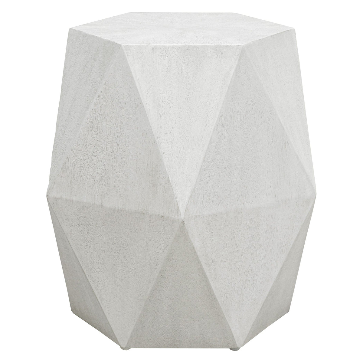 Uttermost Living Volker White Geometric Accent Table House of Isabella UK