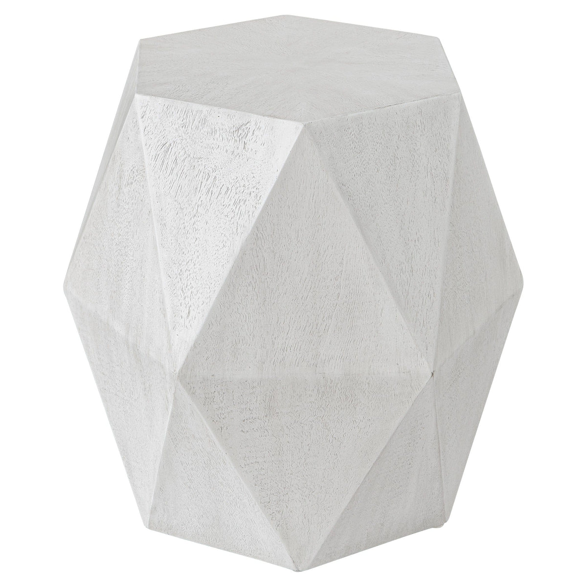 Uttermost Living Volker White Geometric Accent Table House of Isabella UK