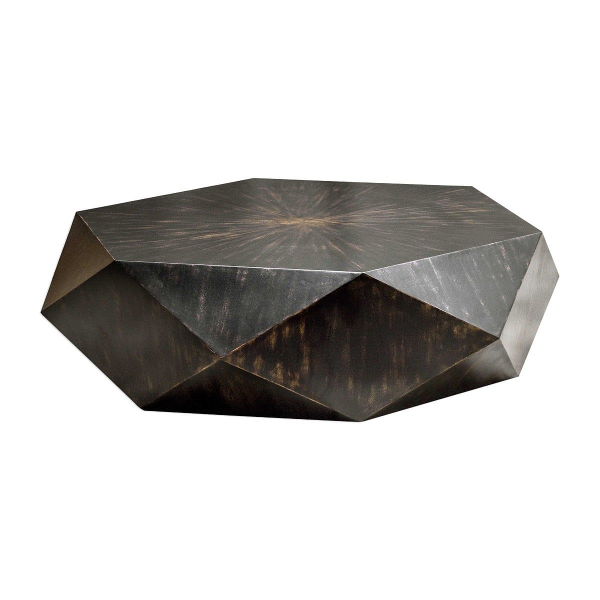 Uttermost Living Volker Worn Black Coffee Table House of Isabella UK