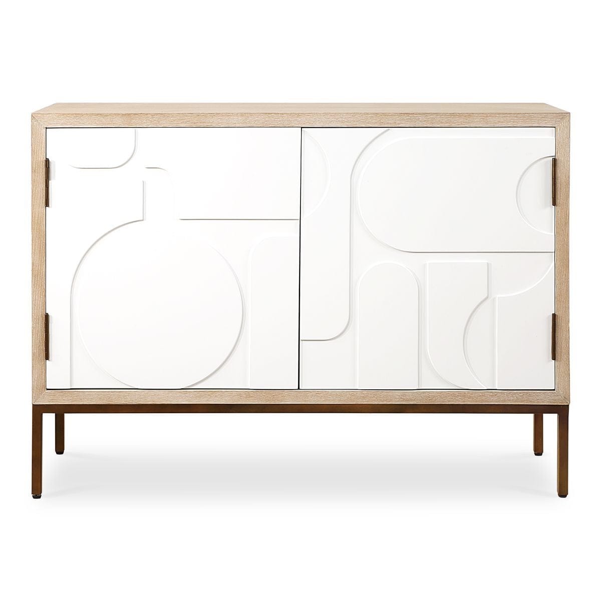 Uttermost Living Weimar 2 Door White Cabinet House of Isabella UK