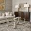 Uttermost Living White Pillar Coffee Table House of Isabella UK