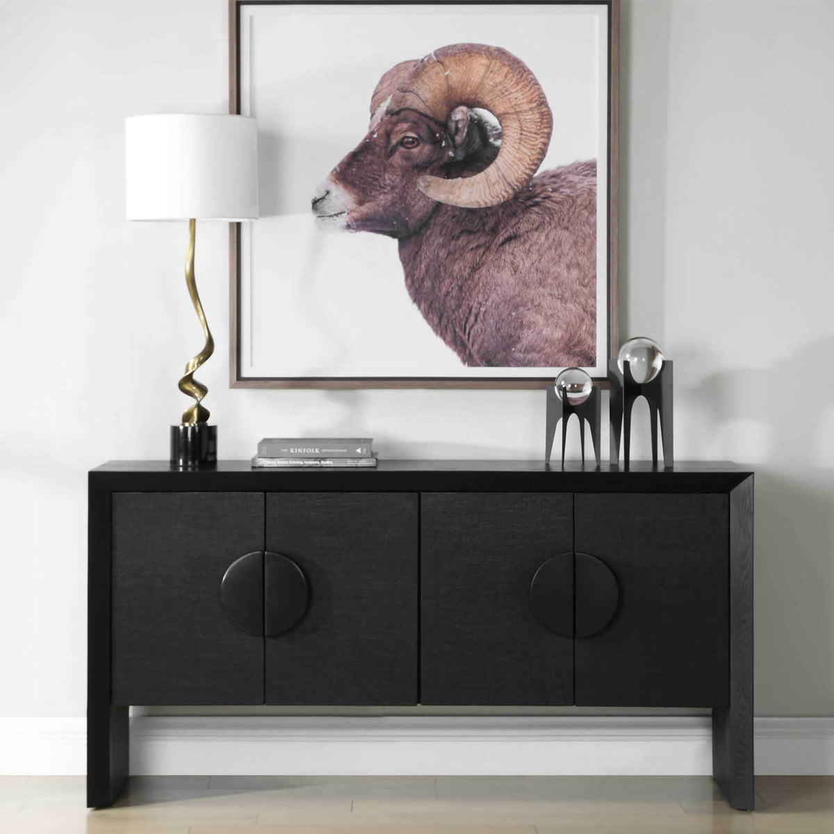 Uttermost Living Williams Sideboard in Black House of Isabella UK