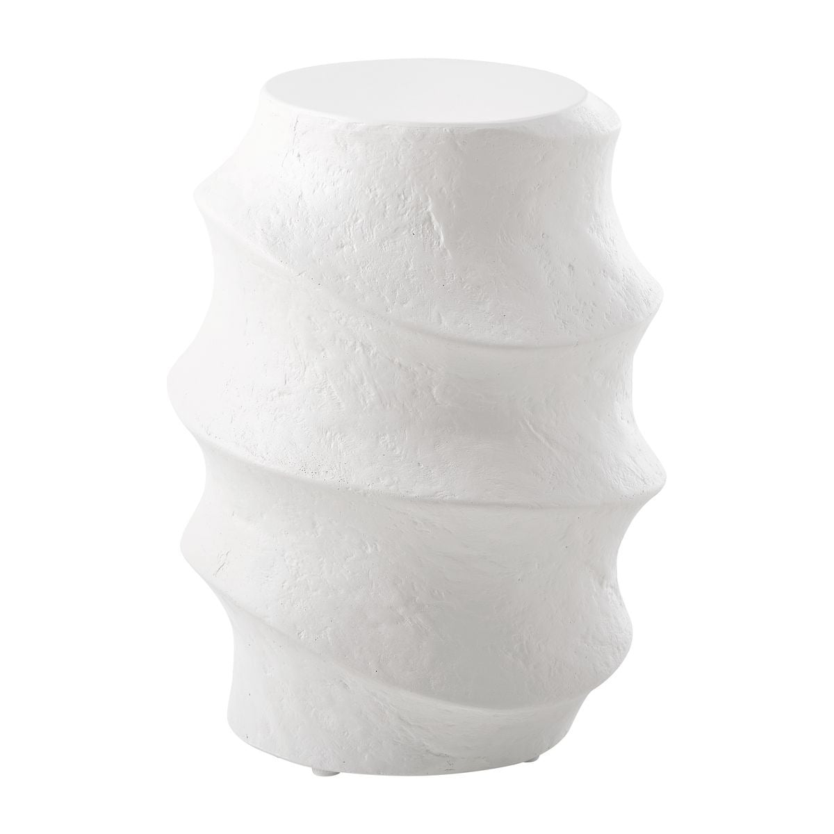 Uttermost Living Winded Outdoor White Accent Table House of Isabella UK