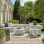Uttermost Living Winded Outdoor White Accent Table House of Isabella UK