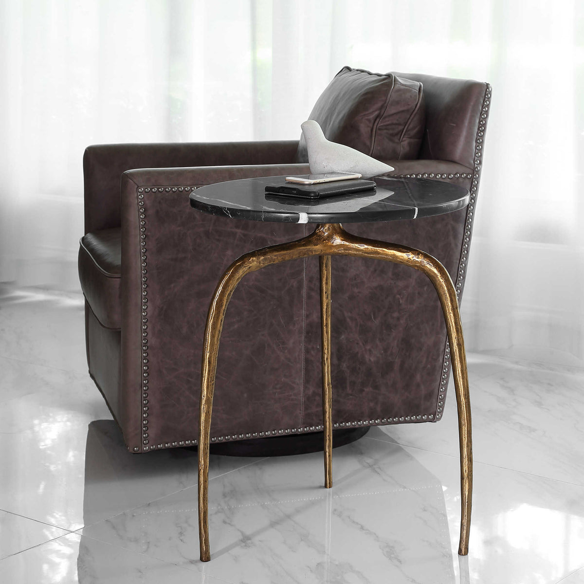 Uttermost Living Wishbone Side Table House of Isabella UK