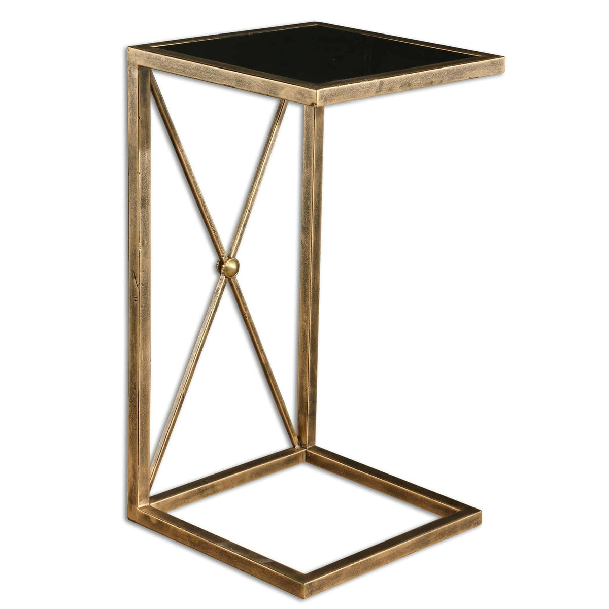 Zafina Gold Accent Table.