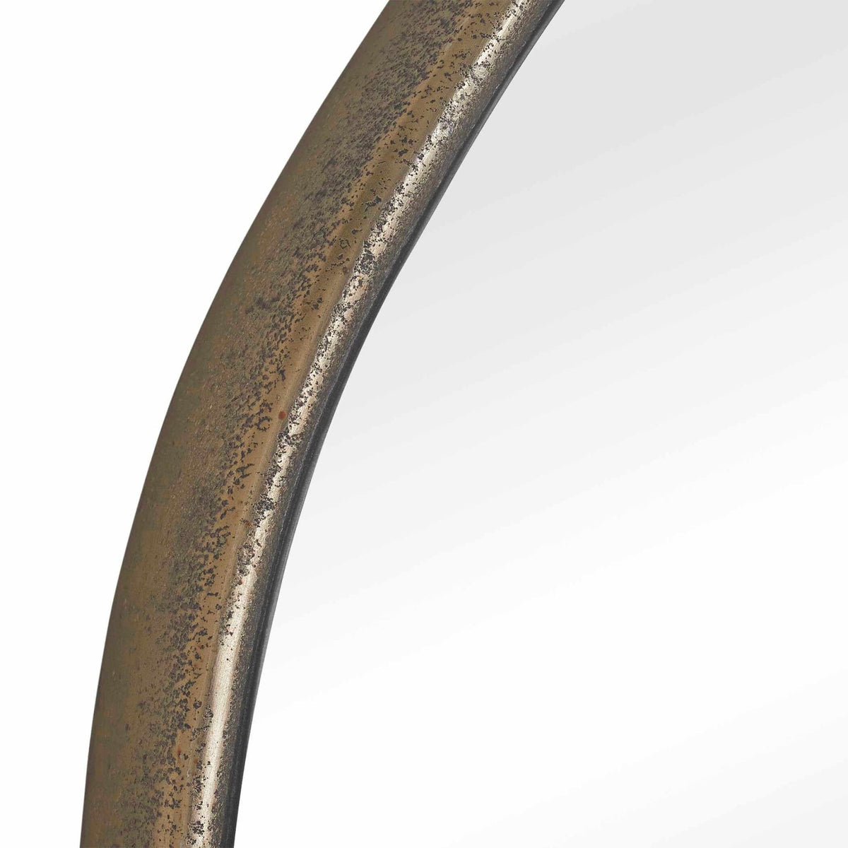 Lowen Round Brass Mirror