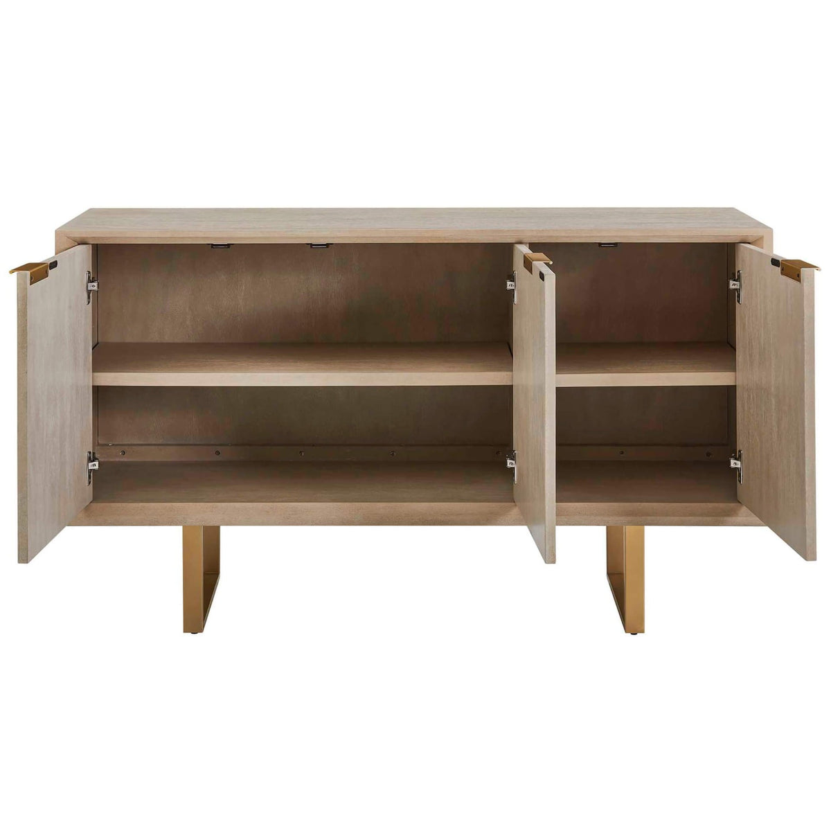 Maeva 3 Door Light Wood Cabinet