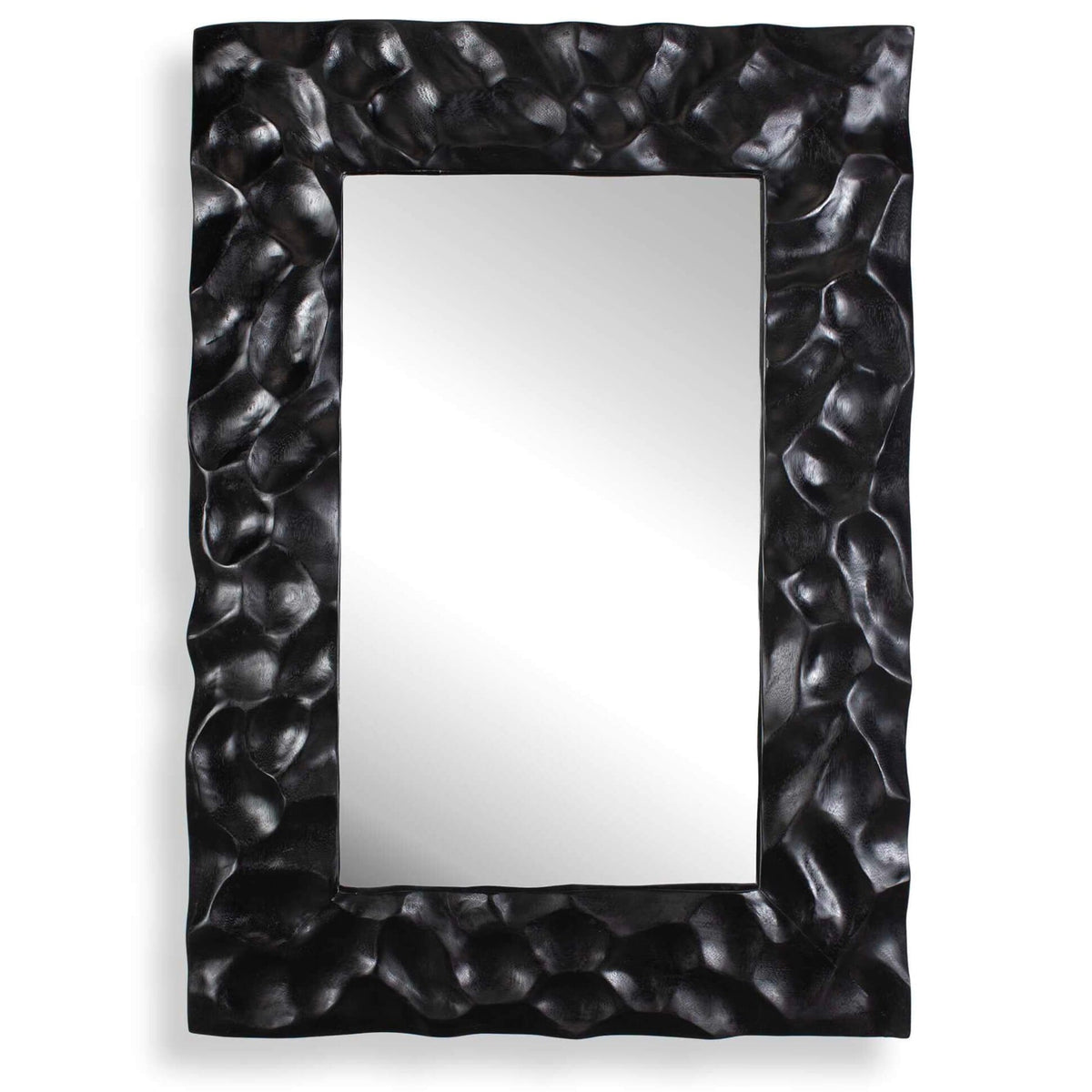 Malosi Black Carved Mirror