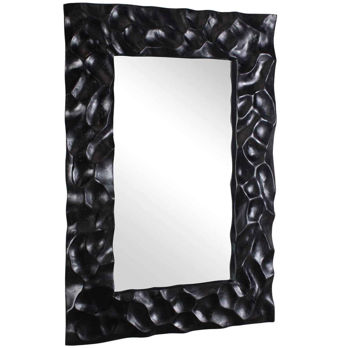 Malosi Black Carved Mirror