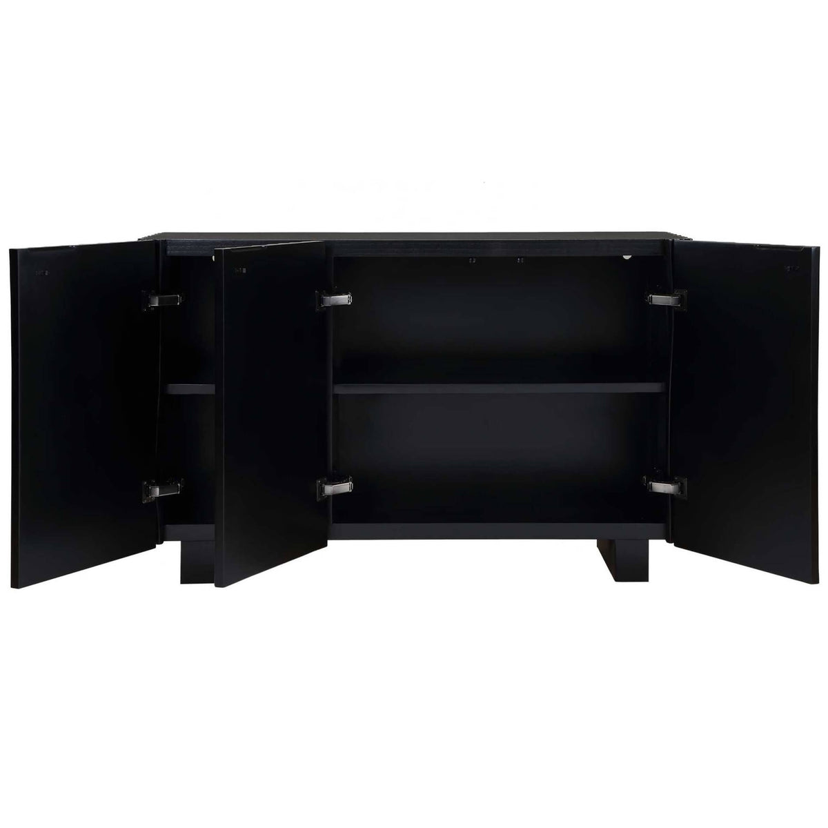 Mercado Black 3 Door Cabinet