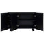 Mercado Black 3 Door Cabinet