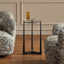 Midas Dark Bronze Round Side Table