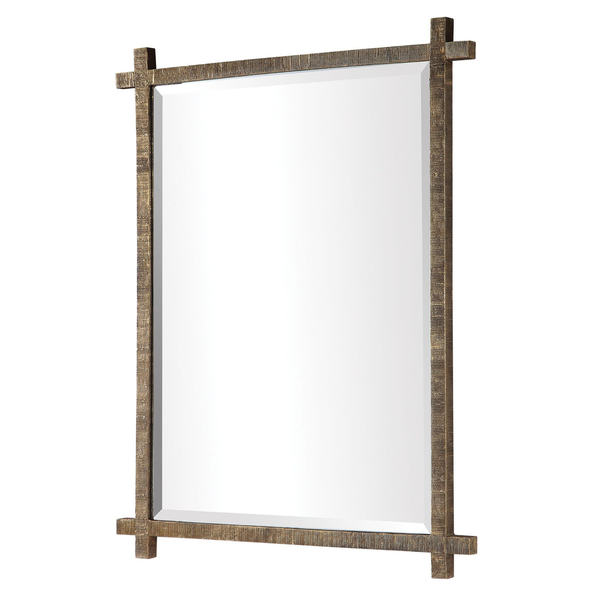 Uttermost Mirrors Abanu Rectangular Vanity Mirror in Gold House of Isabella UK