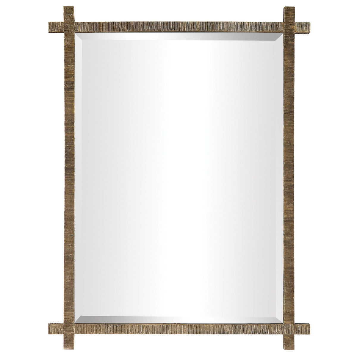 Uttermost Mirrors Abanu Rectangular Vanity Mirror in Gold House of Isabella UK